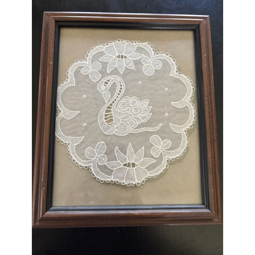 Handmade Kenmare Irish Lace Framed Poor Clare Nuns Convent 1983 Ireland